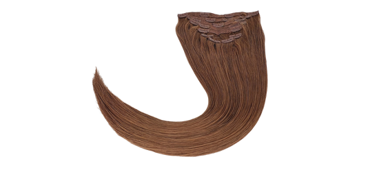 22" Clip In Hair Extensions #8 Light Brown - 160gm (9 piece) - Platinum Lockz Hair Extensions & Supplies