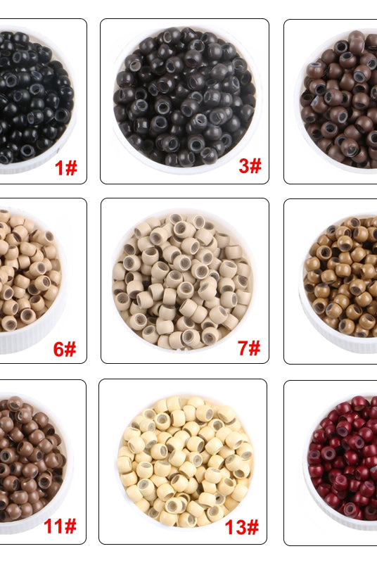 Pre-loaded Nano Bead - 1000 piece - Platinum Lockz Hair Extensions & Supplies