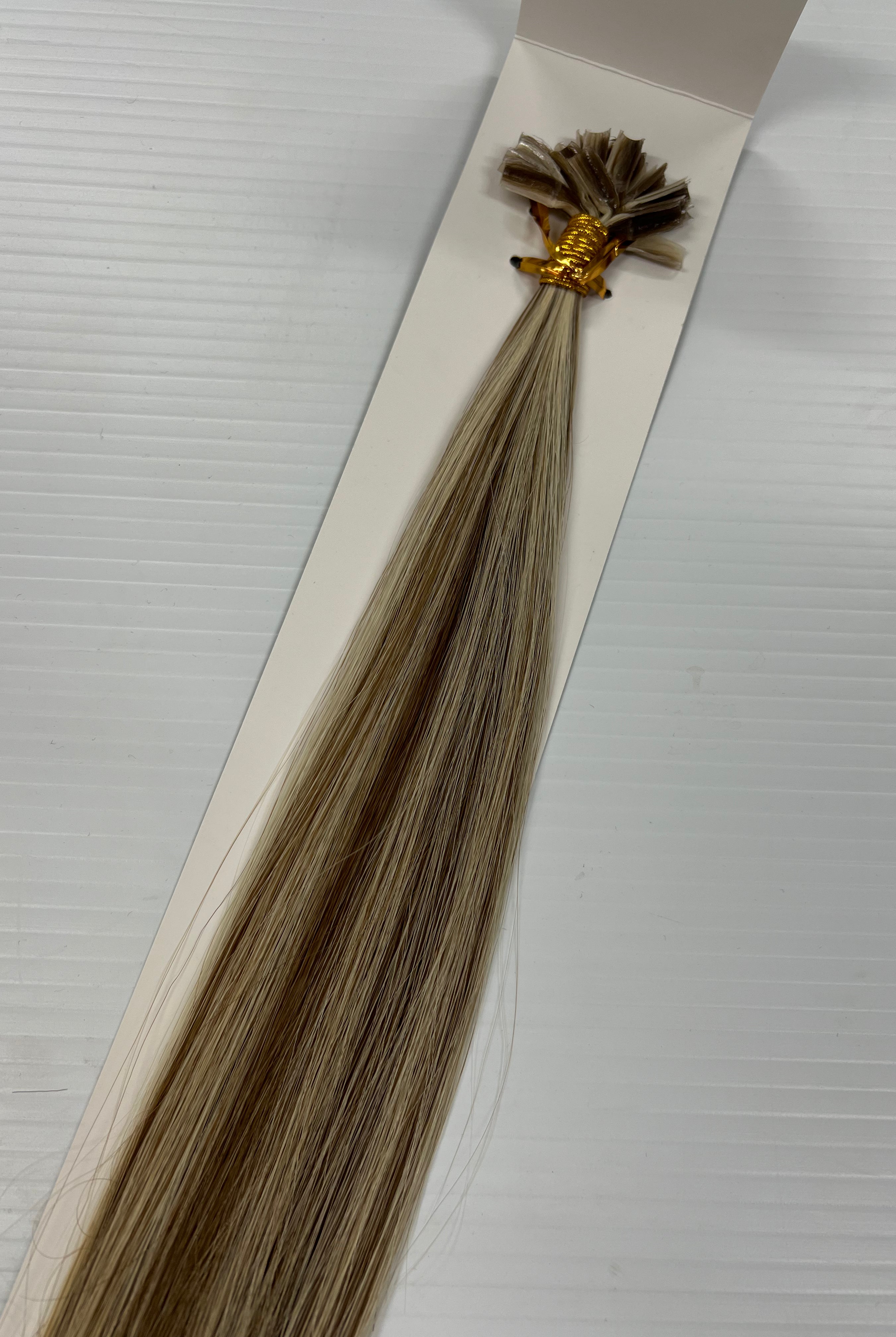 22" U-Tip Hair Extensions #P8/60 Beige Delight - Platinum Lockz Hair Extensions & Supplies