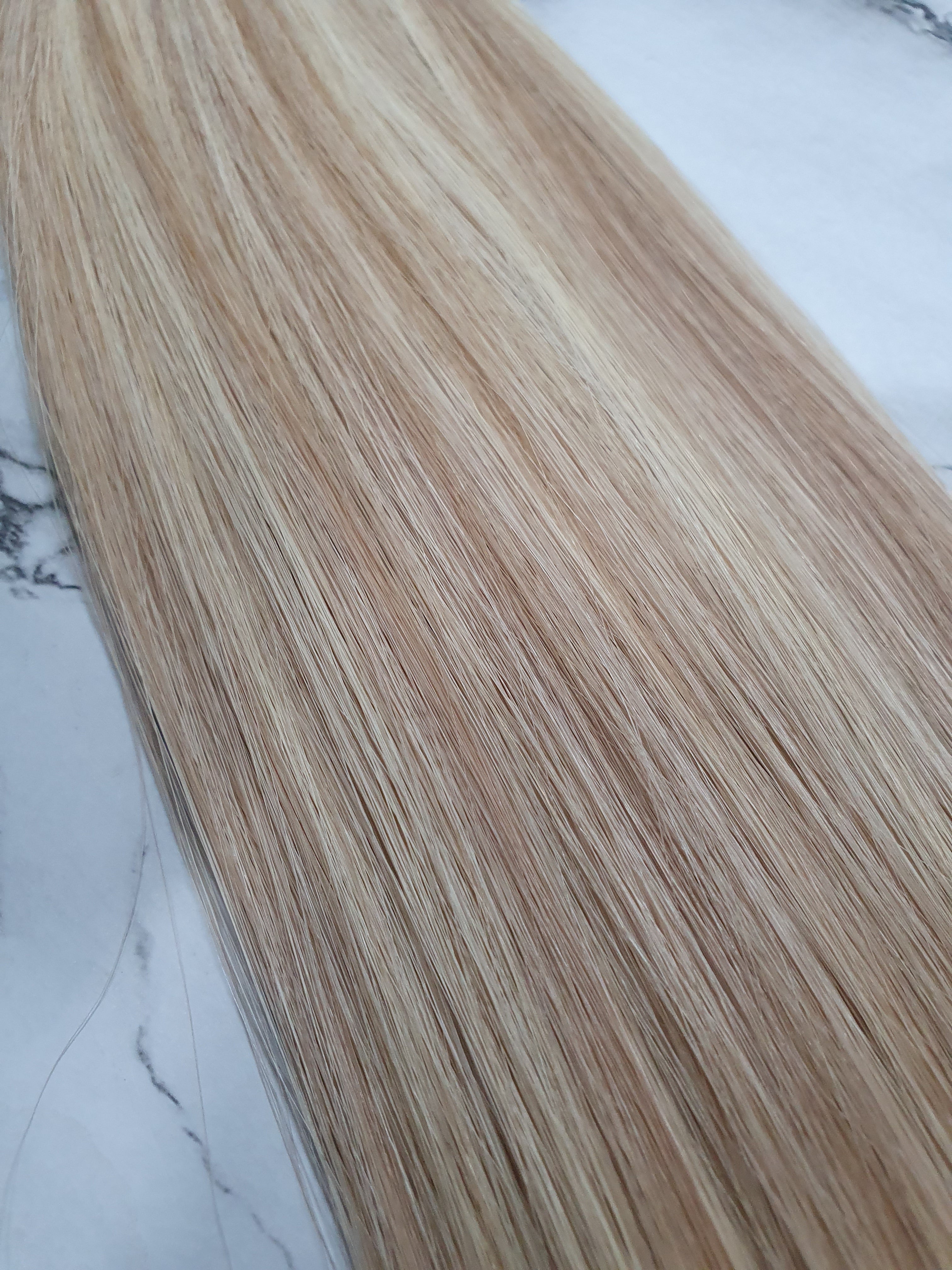 22" Premium Genius Weft #P18/613 Sunkissed - Platinum Lockz Hair Extensions & Supplies