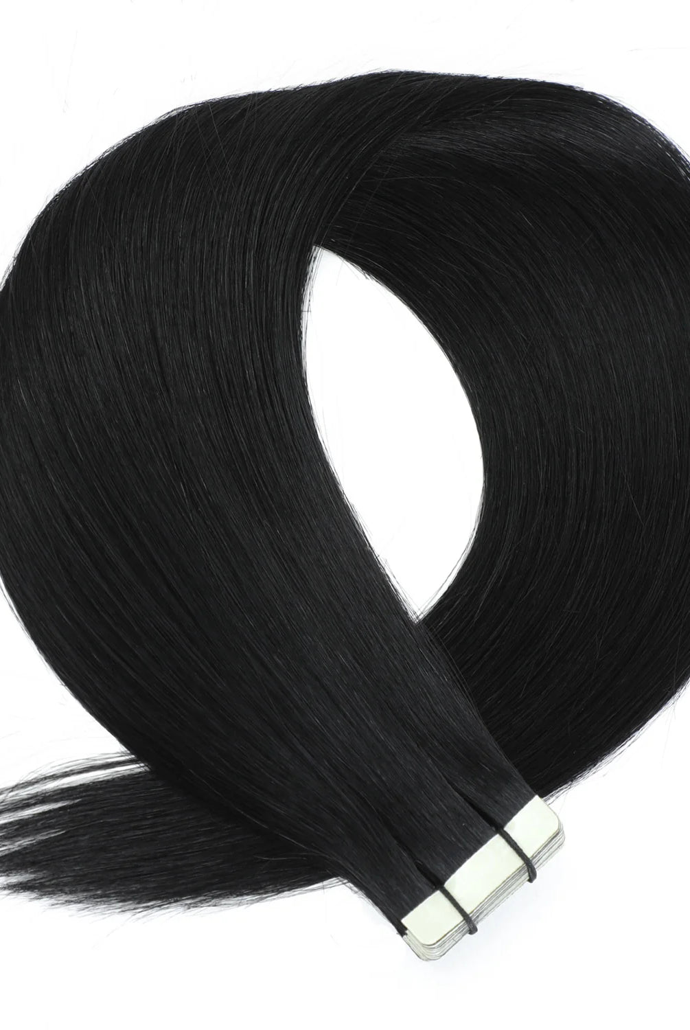 26" Tape Hair Extensions #1 Black Night - Platinum Lockz Hair Extensions & Supplies