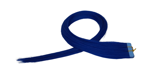 20" Tape Hair Extensions #Dark Blue - Platinum Lockz Hair Extensions & Supplies
