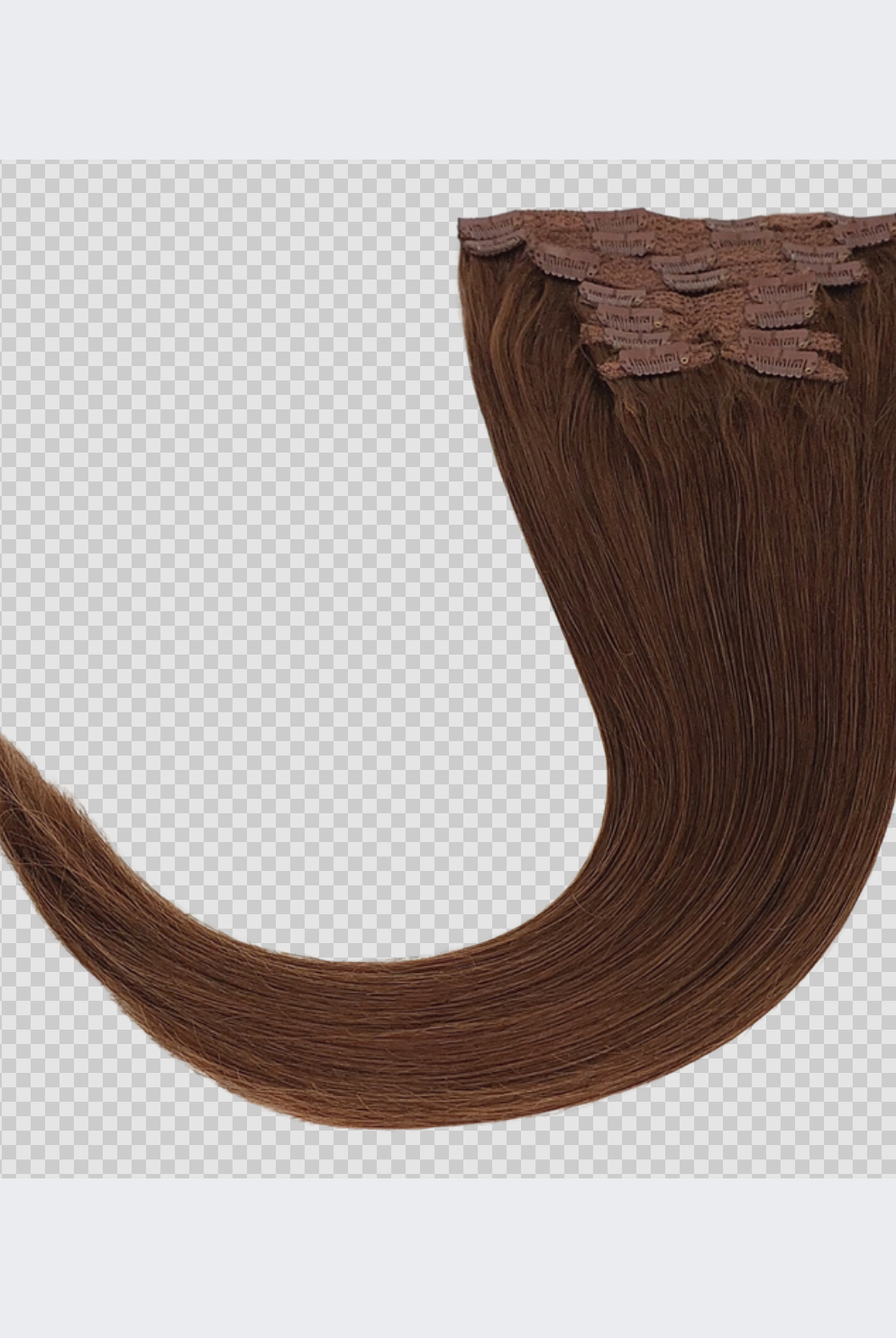 24" Clip In Hair Extensions #6 Bella Brown - Platinum Lockz Hair Extensions & Supplies