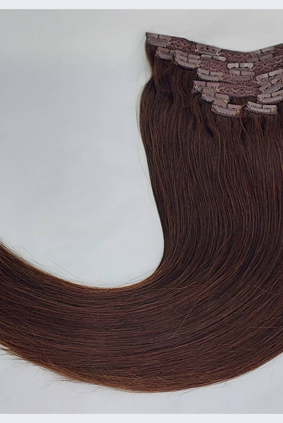 26" Clip In Hair Extensions #2 Chocolate Brunette - Platinum Lockz Hair Extensions & Supplies