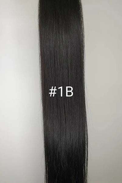 22" Premium Genius Weft #1b - Platinum Lockz Hair Extensions & Supplies