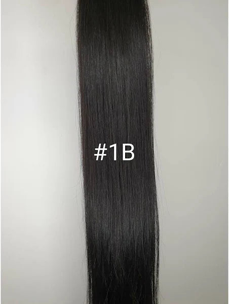22" Premium Genius Weft #1b - Platinum Lockz Hair Extensions & Supplies