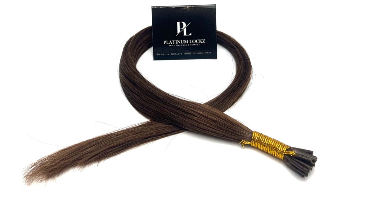 20" I-Tip Hair Extensions #4 - Platinum Lockz Hair Extensions & Supplies