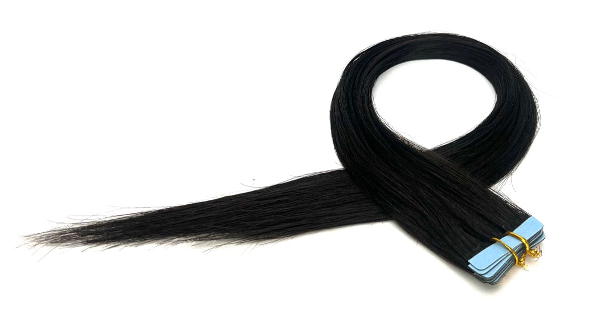 20" Tape Hair Extensions #1 Black - Platinum Lockz Hair Extensions & Supplies