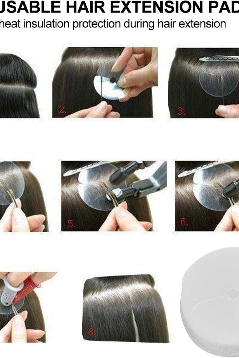 Heat Protector Disks For Keratin Extensions (3 Pack) - Platinum Lockz Hair Extensions & Supplies