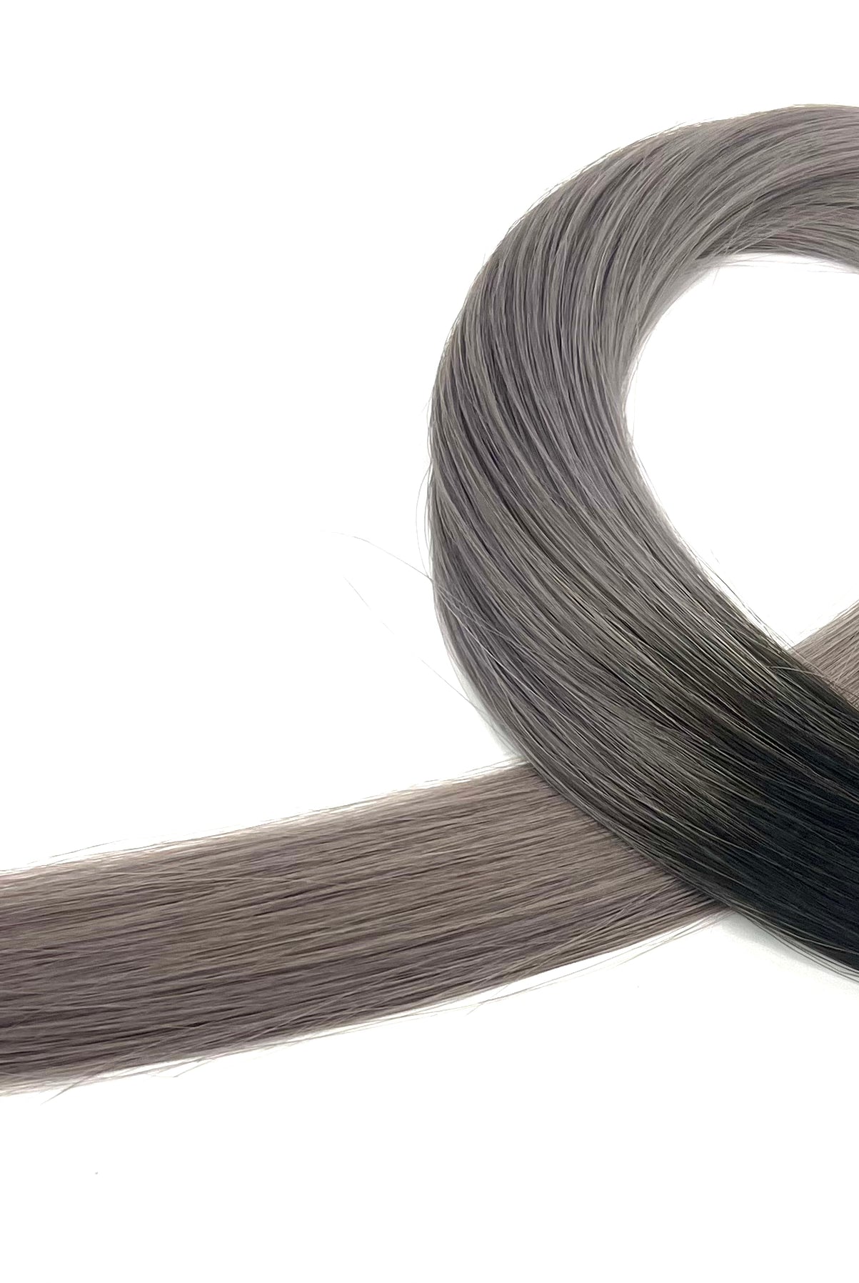 22" U-Tip Hair Extensions #T1b/Grey - Platinum Lockz Hair Extensions & Supplies