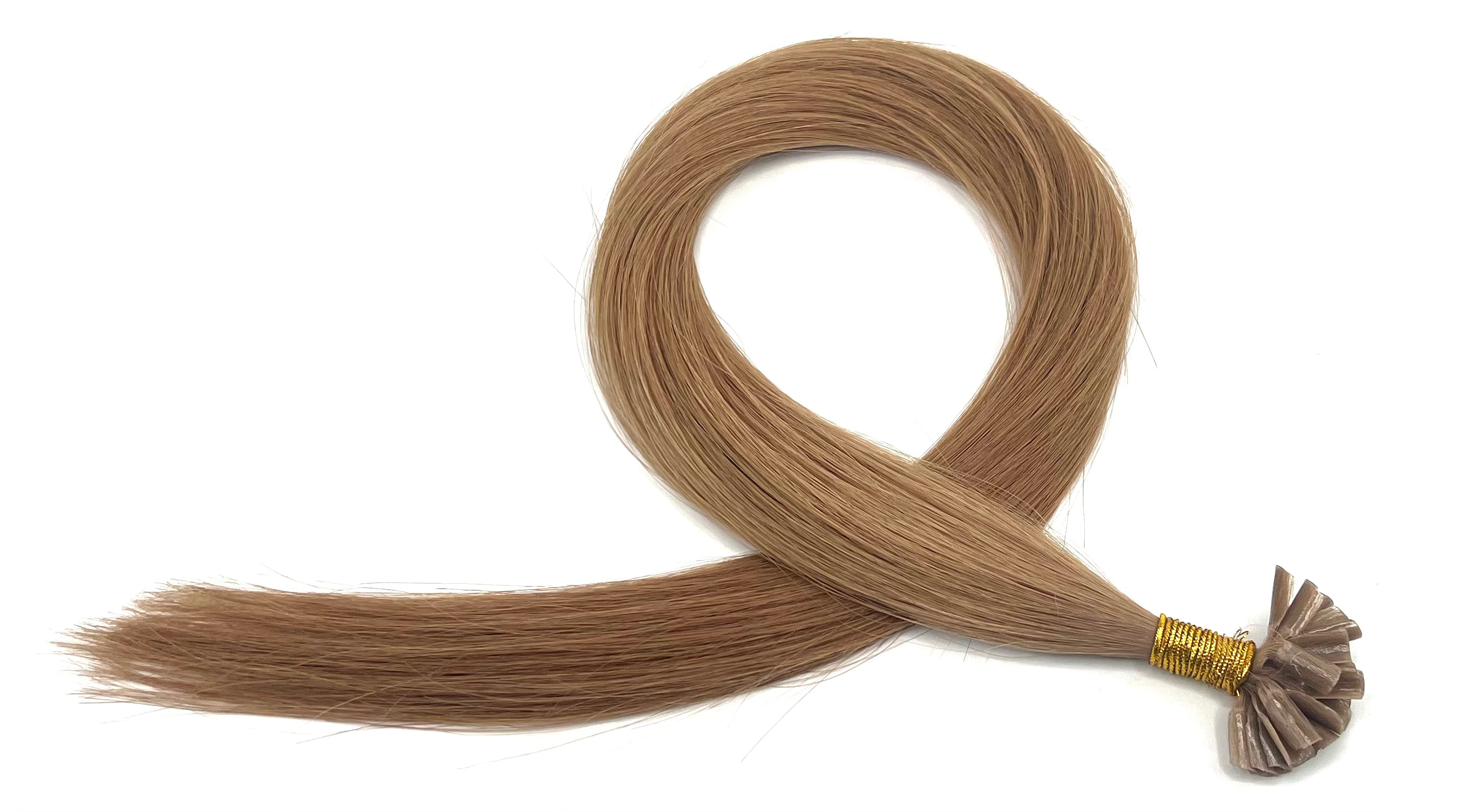 22" U-Tip Hair Extensions #12 Bronde - Platinum Lockz Hair Extensions & Supplies