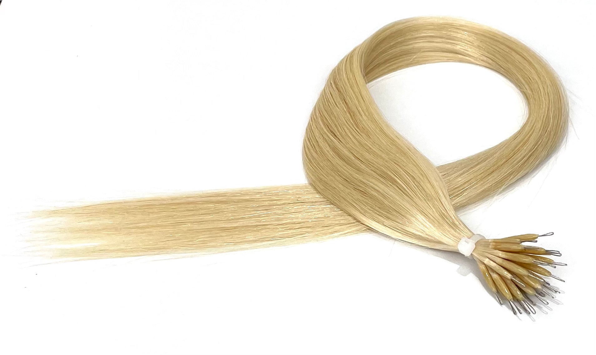 20" Nano Tip Hair Extensions #60 Platinum Blonde - Platinum Lockz Hair Extensions & Supplies