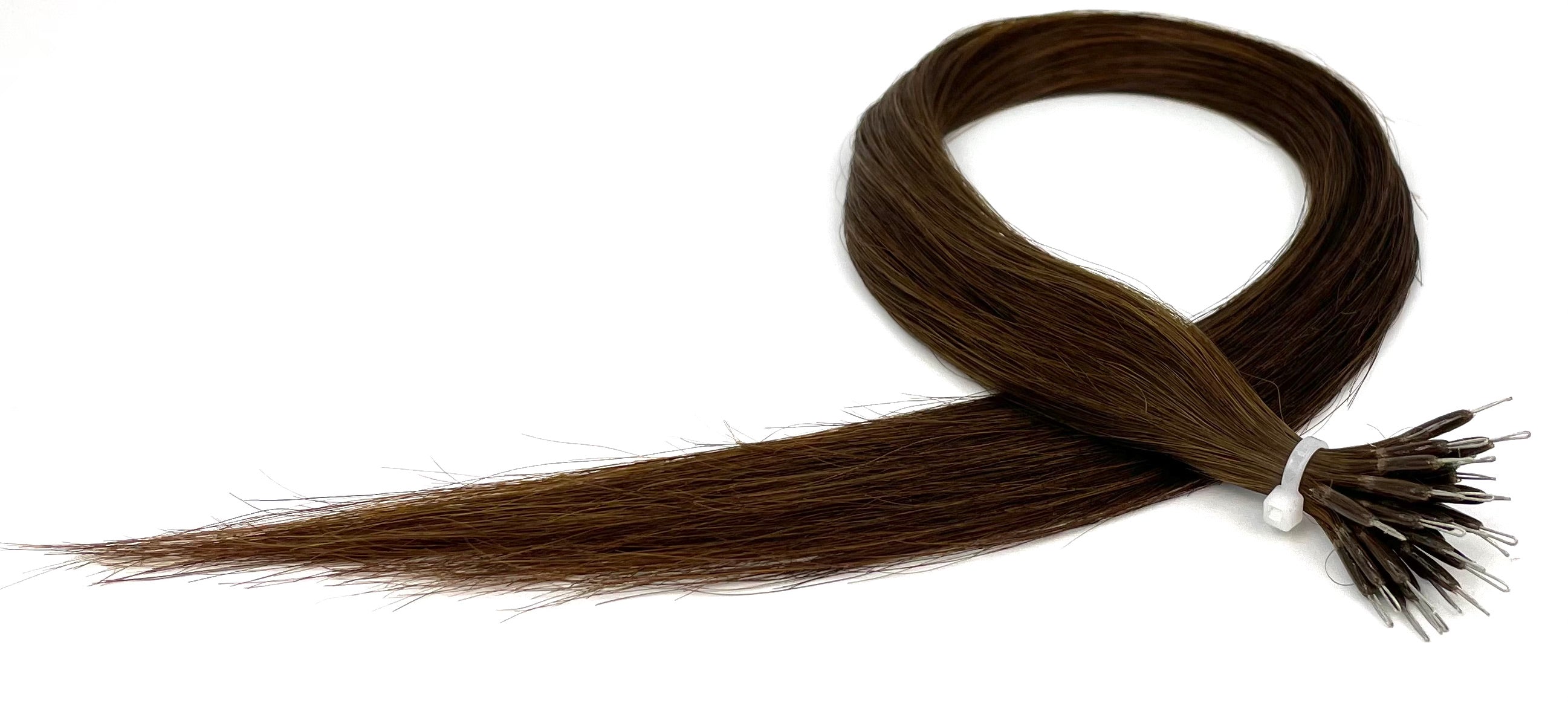 20" Nano Tip Hair Extensions #4 Rich Brown - Platinum Lockz Hair Extensions & Supplies