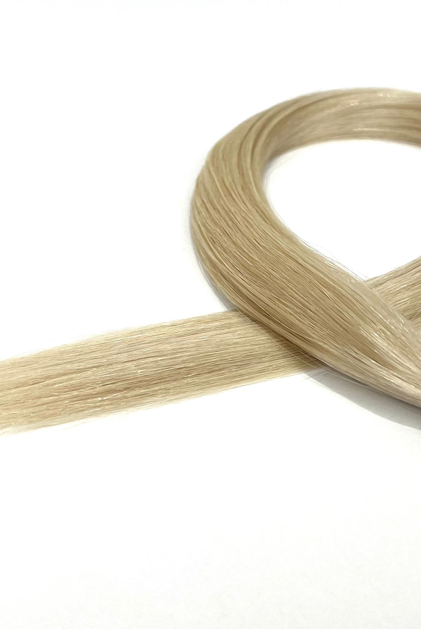 24" Nano Tip Hair Extension #Ice White/#60A - Platinum Lockz Hair Extensions & Supplies