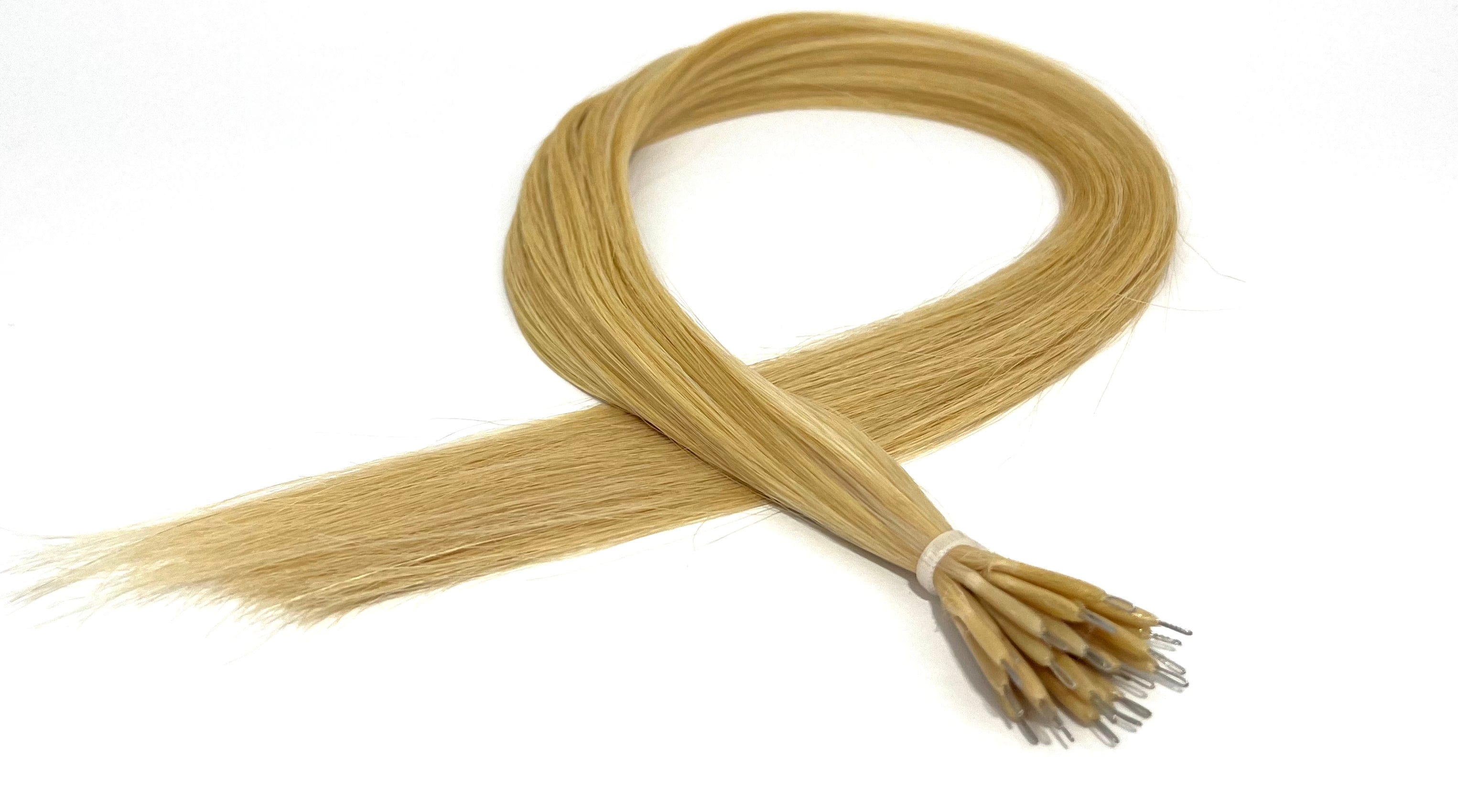 20" Nano Tip Hair Extensions #22 Golden Blonde - Platinum Lockz Hair Extensions & Supplies