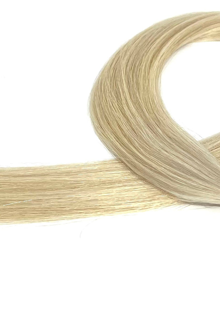 22" U-Tip Hair Extensions #60A Ice White - Platinum Lockz Hair Extensions & Supplies