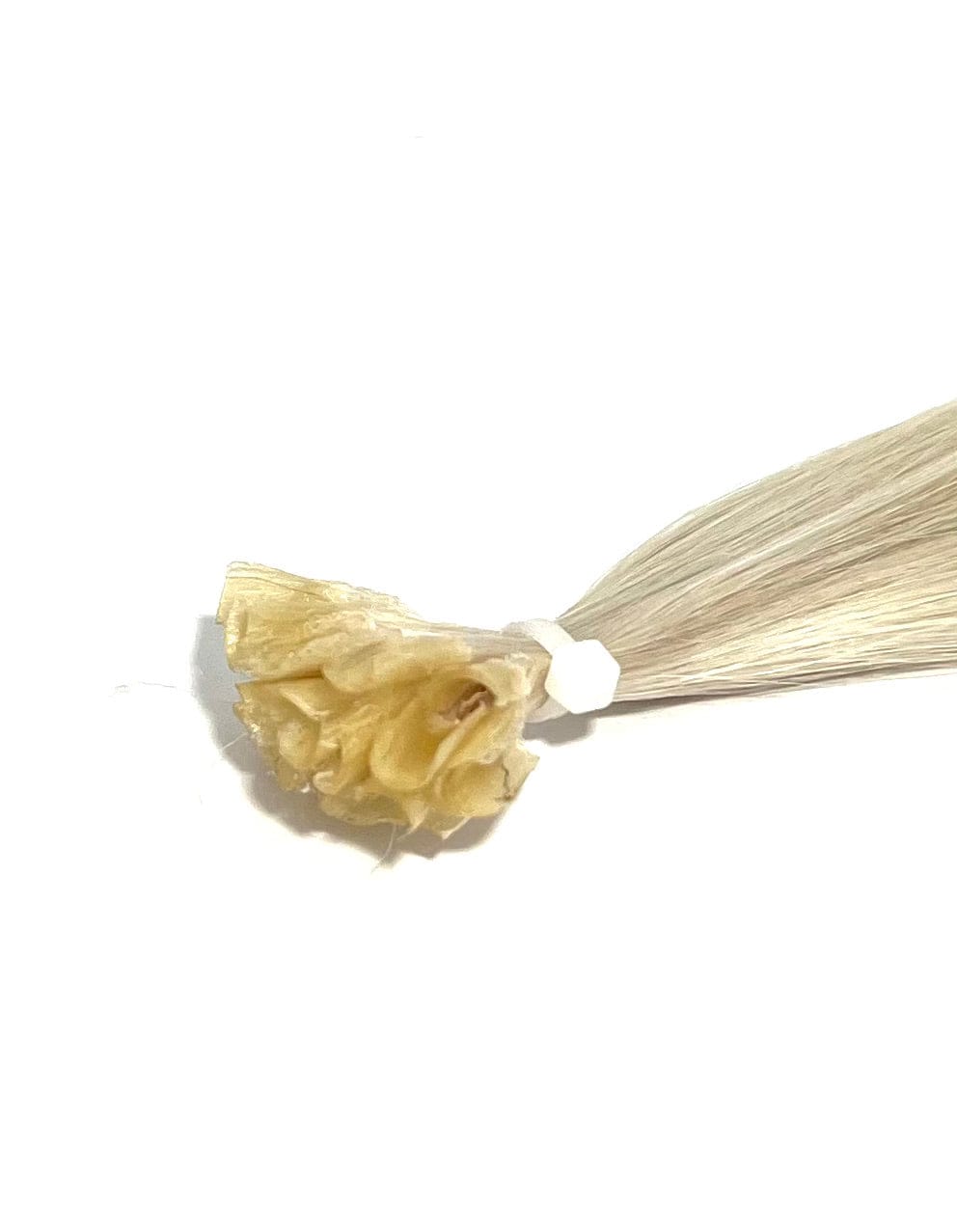 22" U-Tip Hair Extensions #60A Ice White - Platinum Lockz Hair Extensions & Supplies