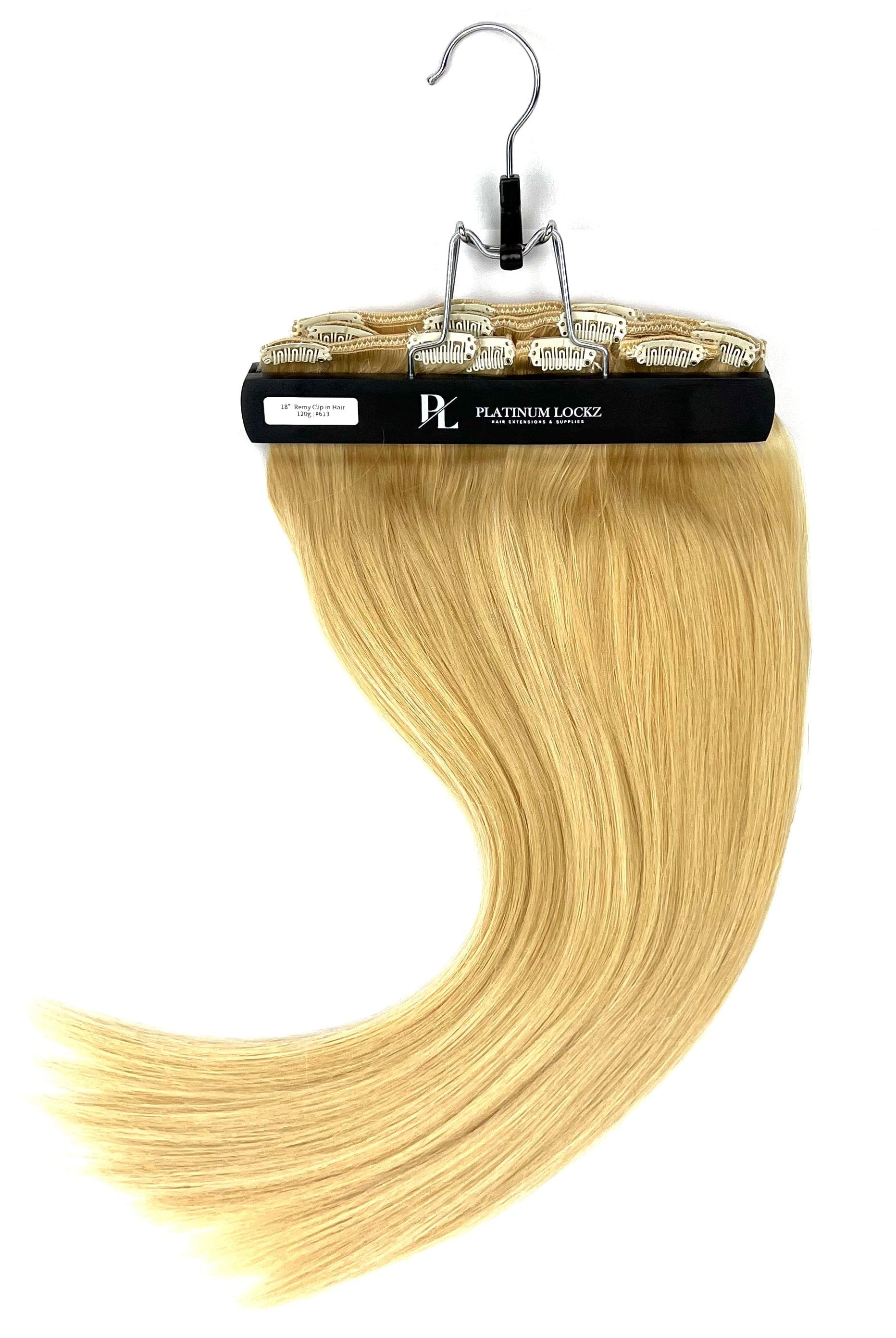 18" Clip In Hair Extensions #613 Beach Babe - Platinum Lockz Hair Extensions & Supplies
