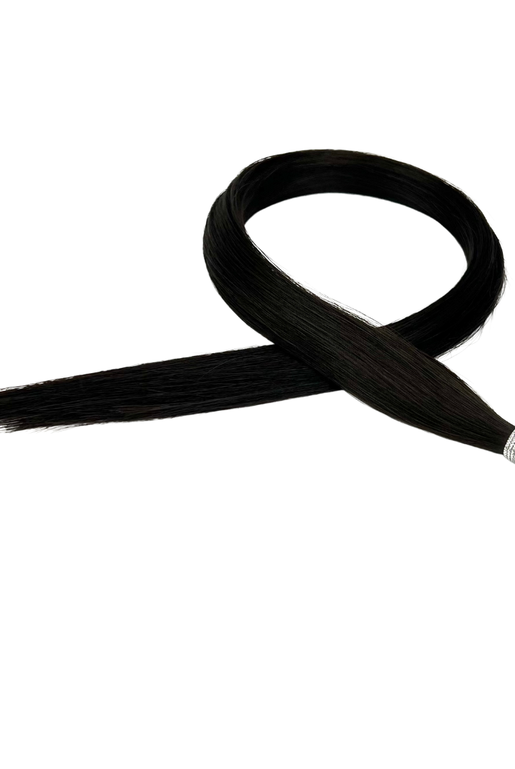 20" Nano Tip Hair Extensions #1B Darkest Brown Black - Platinum Lockz Hair Extensions & Supplies