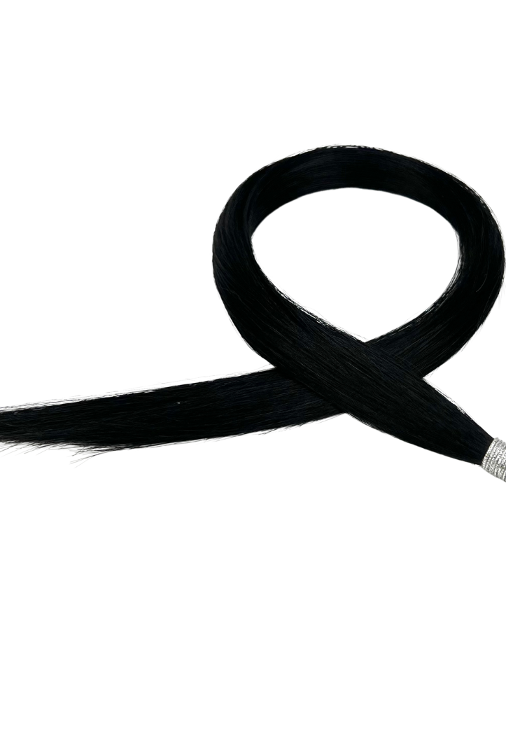 20" Nano Tip Hair Extensions #1 Black Night - Platinum Lockz Hair Extensions & Supplies