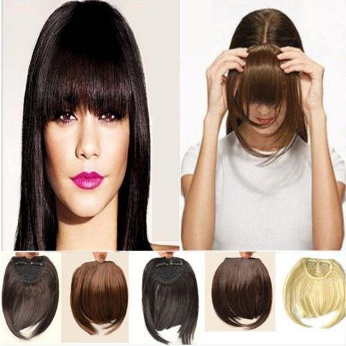 Clip in Fringe/Bang Heat Resistant Fibers P12/613 - Platinum Lockz | Hair Extensions & Supplies