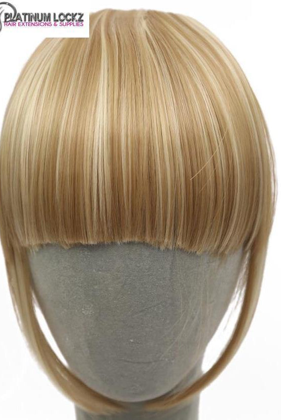 Clip in Fringe/Bang Heat Resistant Fibers P12/613 - Platinum Lockz | Hair Extensions & Supplies