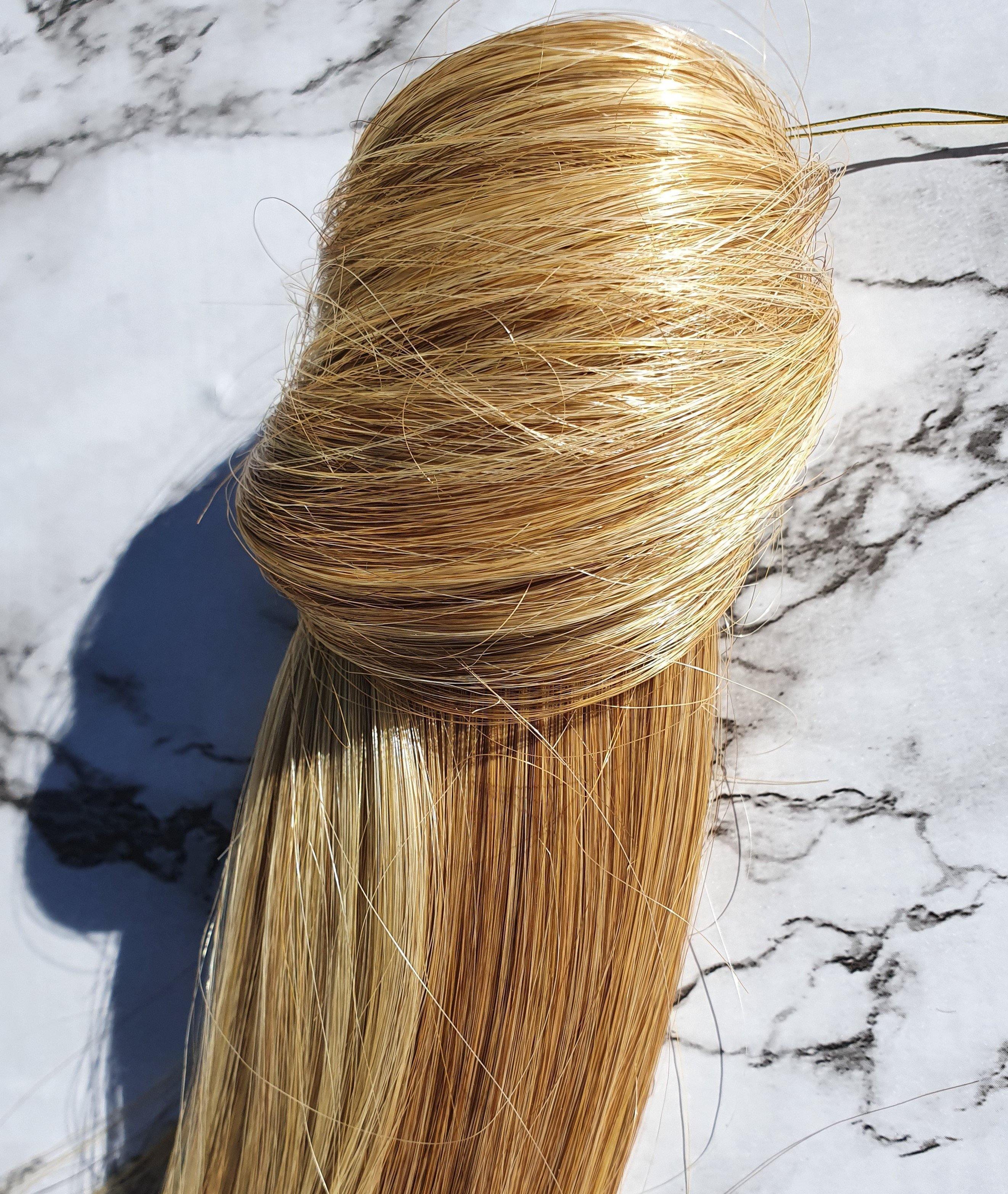 Clip in Ponytail - Heat Resistant Synthetic #R14/88 - Platinum Lockz | Hair Extensions & Supplies