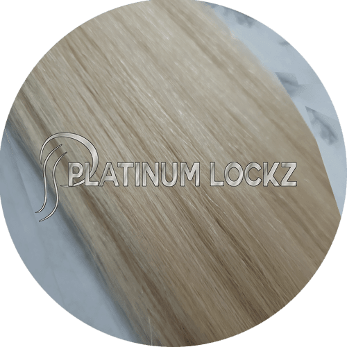 22" Clip In Hair Extensions #60 Platinum Blonde - Platinum Lockz | Hair Extensions & Supplies