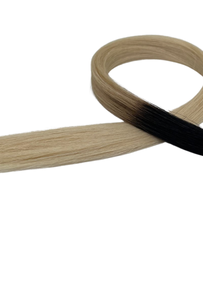 20" Nano Tip Hair Extensions #T1/60a Ombre - Platinum Lockz Hair Extensions & Supplies