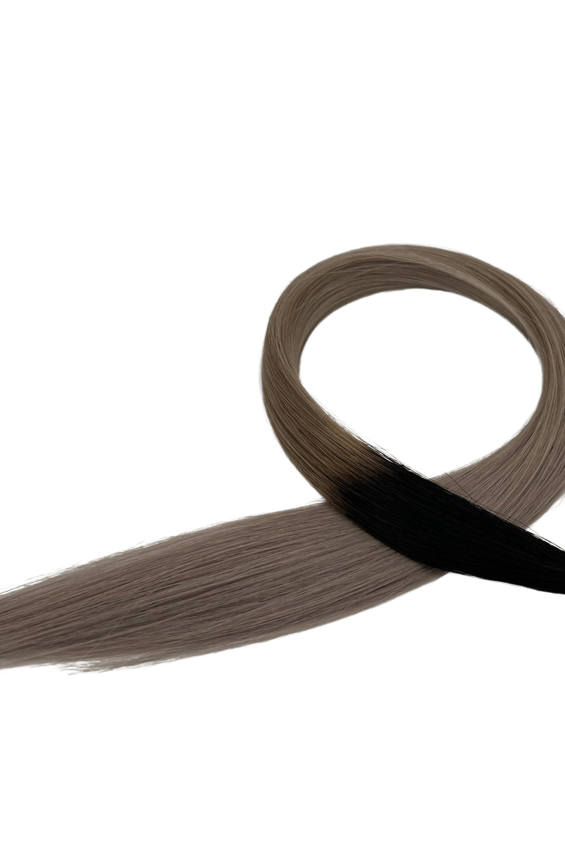 20" Nano Tip Hair Extensions #T1/GREY Ombre - Platinum Lockz Hair Extensions & Supplies