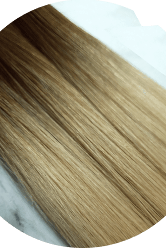 22" Pony Tail Hair Extension #T4/14 Ombre - Platinum Lockz | Hair Extensions & Supplies