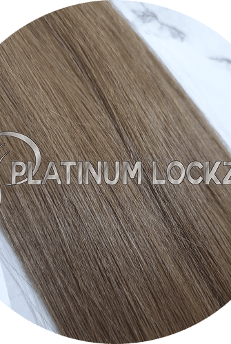 20" Tape Hair Extensions #8 Light Brown - Platinum Lockz | Hair Extensions & Supplies