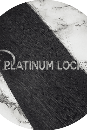 24" Tape Hair Extensions #1 Black Night - Platinum Lockz | Hair Extensions & Supplies