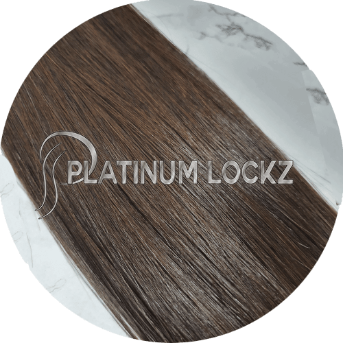 24" Tape Hair Extensions #2 Chocolate Brunette - Platinum Lockz | Hair Extensions & Supplies