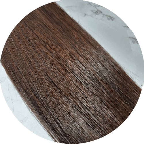 22" Weft Hair Extensions #2 Chocolate Brunette - Platinum Lockz | Hair Extensions & Supplies