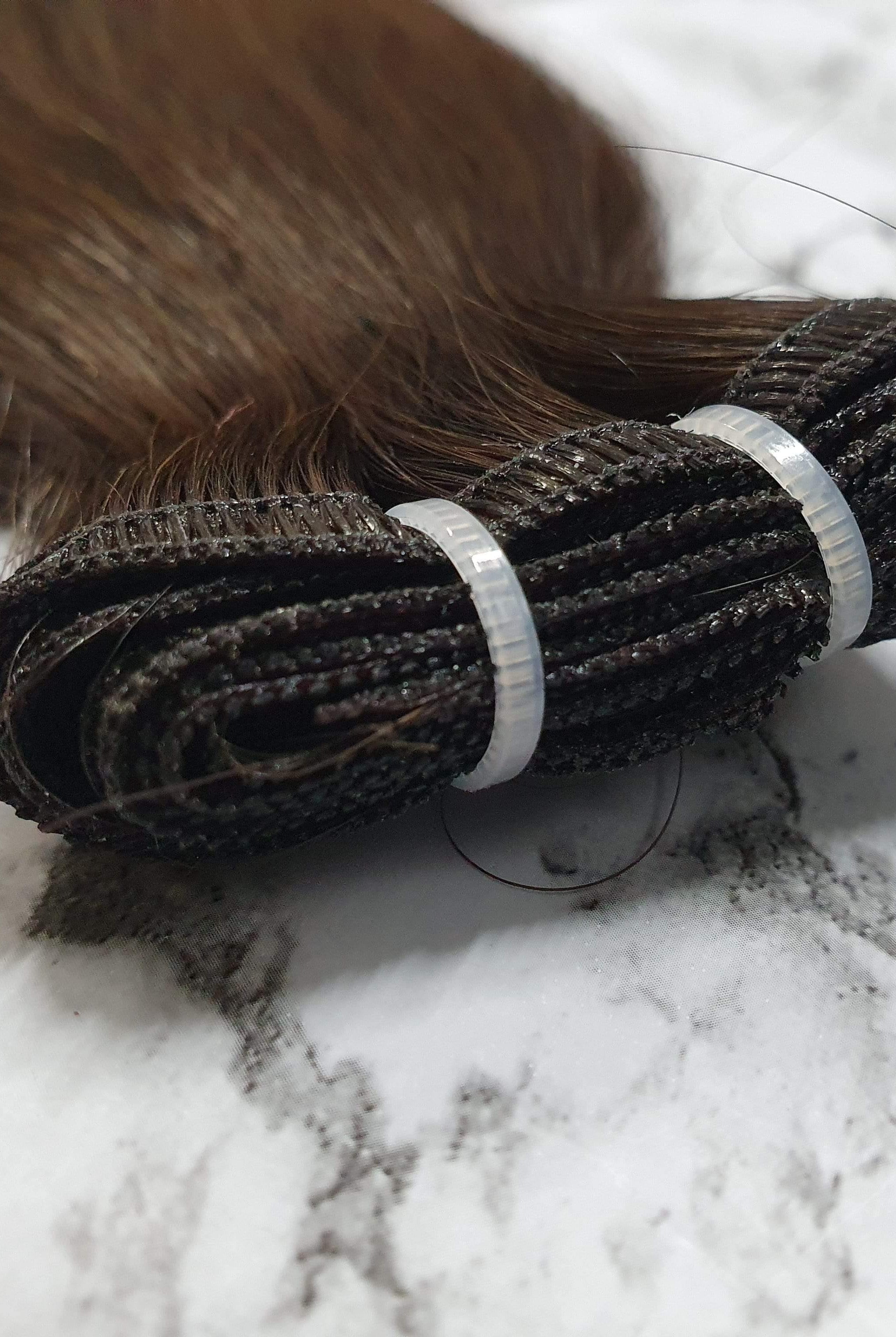 22" Weft Hair Extensions #2 Chocolate Brunette - Platinum Lockz | Hair Extensions & Supplies