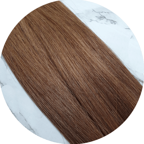 22" Weft Hair Extensions #4 Rich Brown - Platinum Lockz | Hair Extensions & Supplies