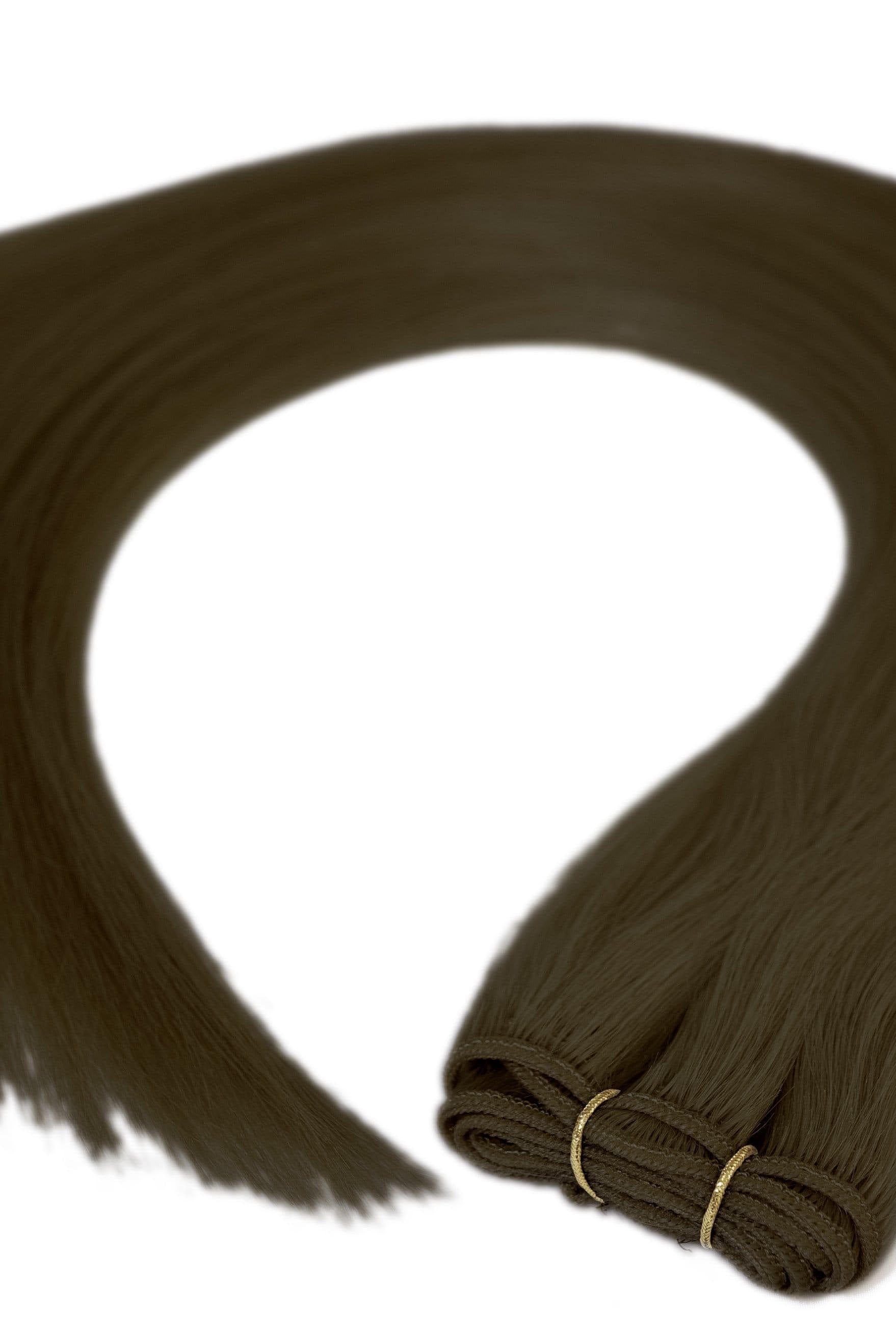 22" Weft Hair Extensions #6 Bella Brown - Platinum Lockz | Hair Extensions & Supplies