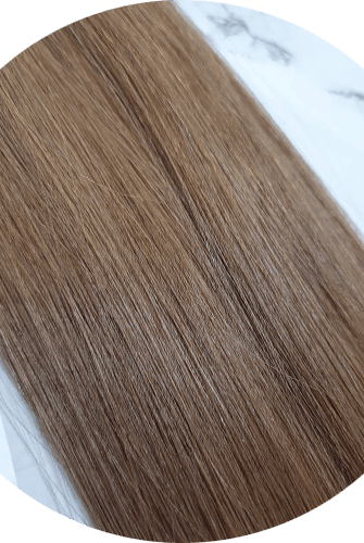 22" Weft Hair Extensions #8 Light Brown - Platinum Lockz | Hair Extensions & Supplies