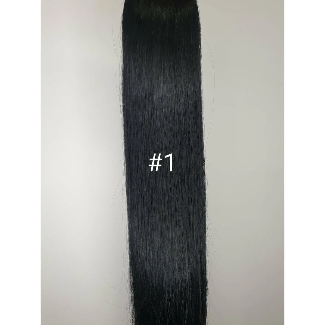 26" Weft Hair Extensions #1 - Platinum Lockz Hair Extensions & Supplies