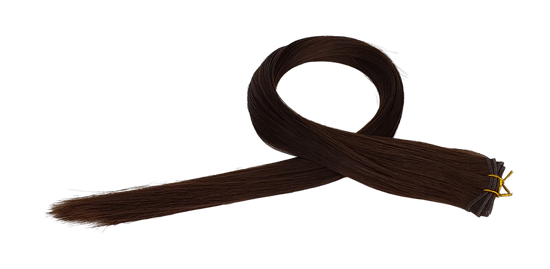 22" Premium Genius Weft #2 Chocolate Brown - Platinum Lockz Hair Extensions & Supplies