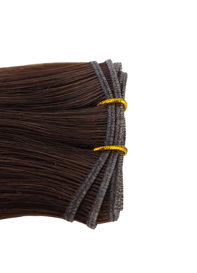 22" Premium Genius Weft #2 Chocolate Brown - Platinum Lockz Hair Extensions & Supplies