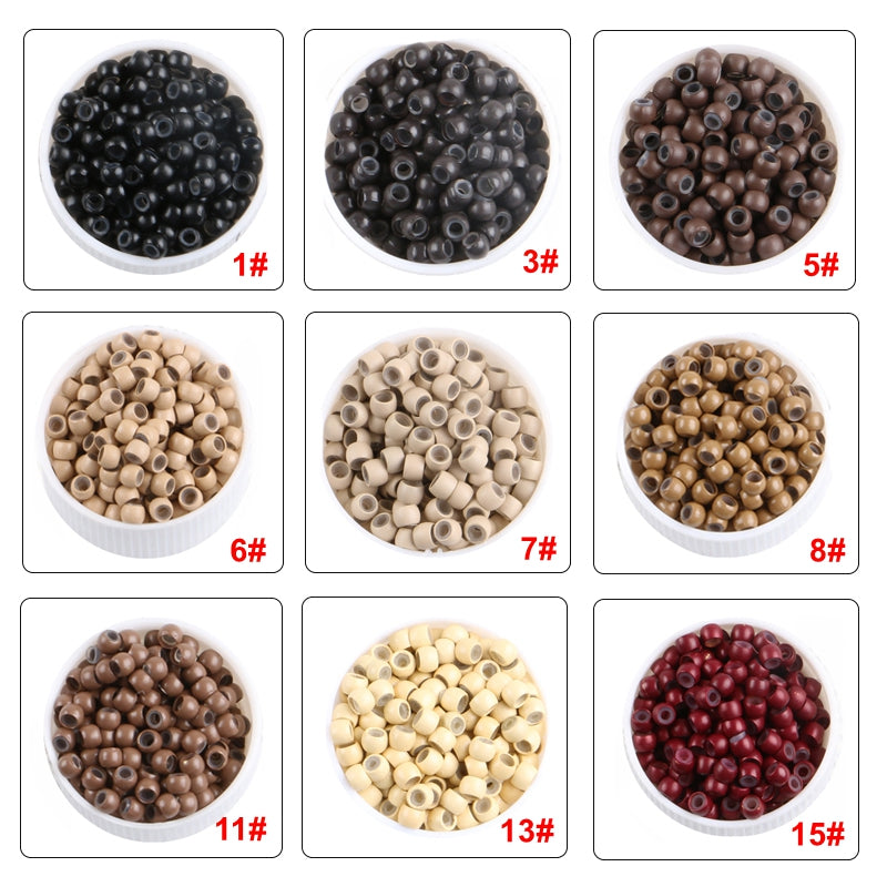 Pre-loaded Nano Bead - 1000 piece - Platinum Lockz Hair Extensions & Supplies