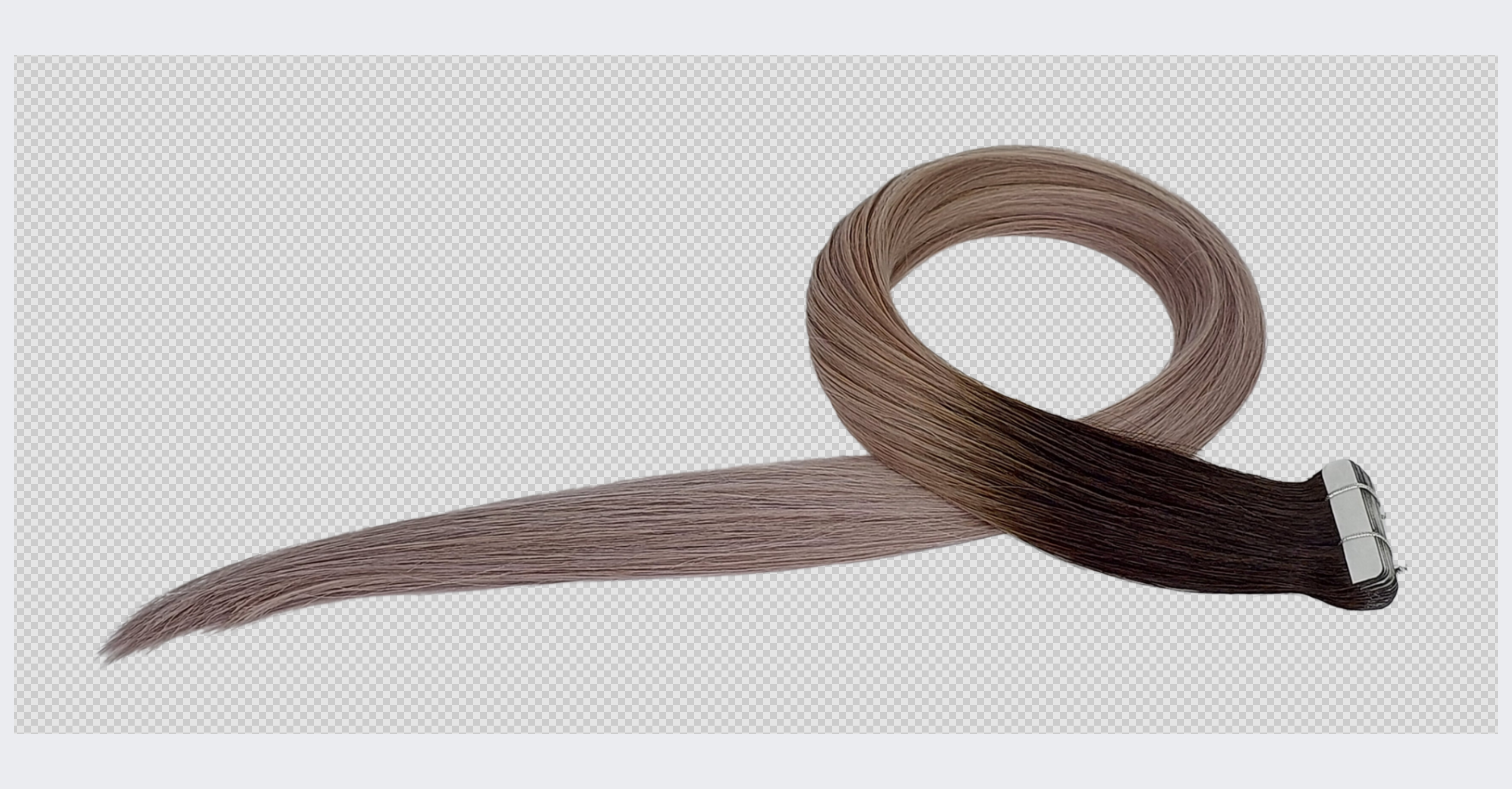 22" Tape Hair Extensions #T1B/Grey - Platinum Lockz Hair Extensions & Supplies