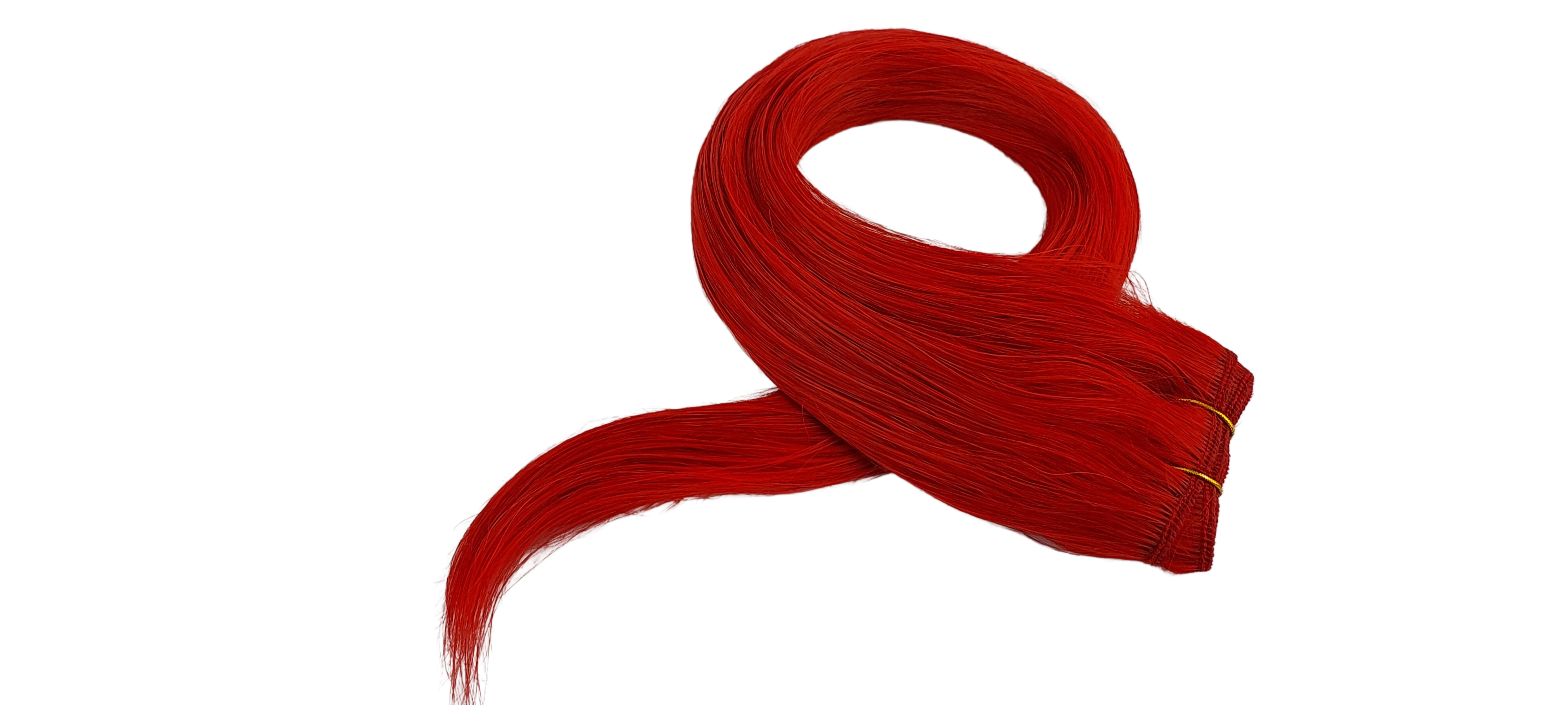 22" Premium Genius Weft Hair Extensions #Red - Platinum Lockz Hair Extensions & Supplies