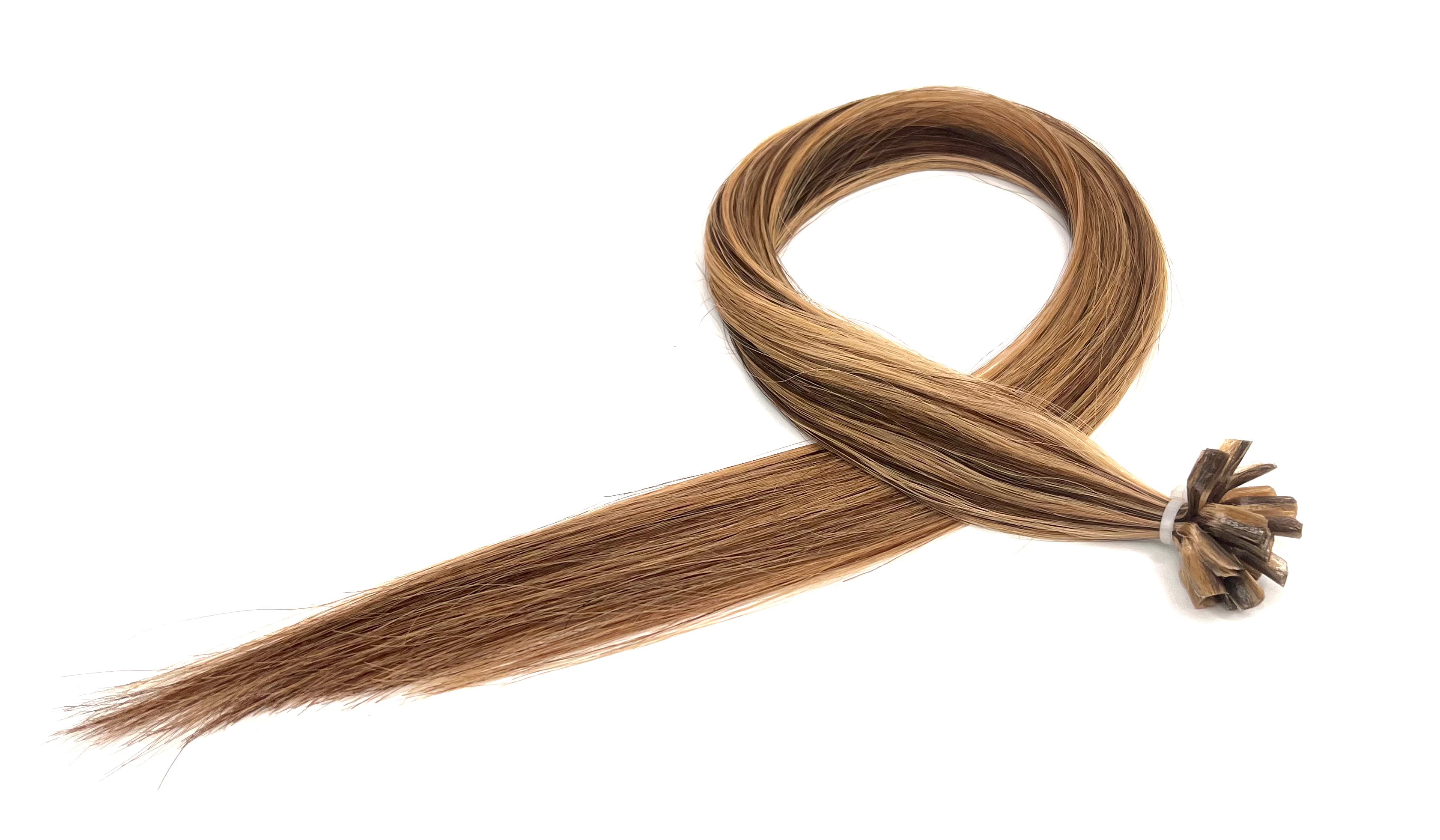 22" U-Tip Hair Extensions #P3/27 Mars Bar - Platinum Lockz Hair Extensions & Supplies