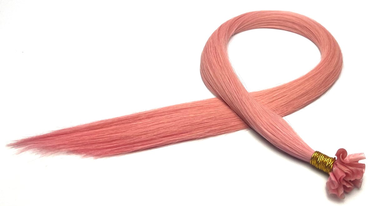 22" U-Tip Hair Extensions #Pink - Platinum Lockz Hair Extensions & Supplies