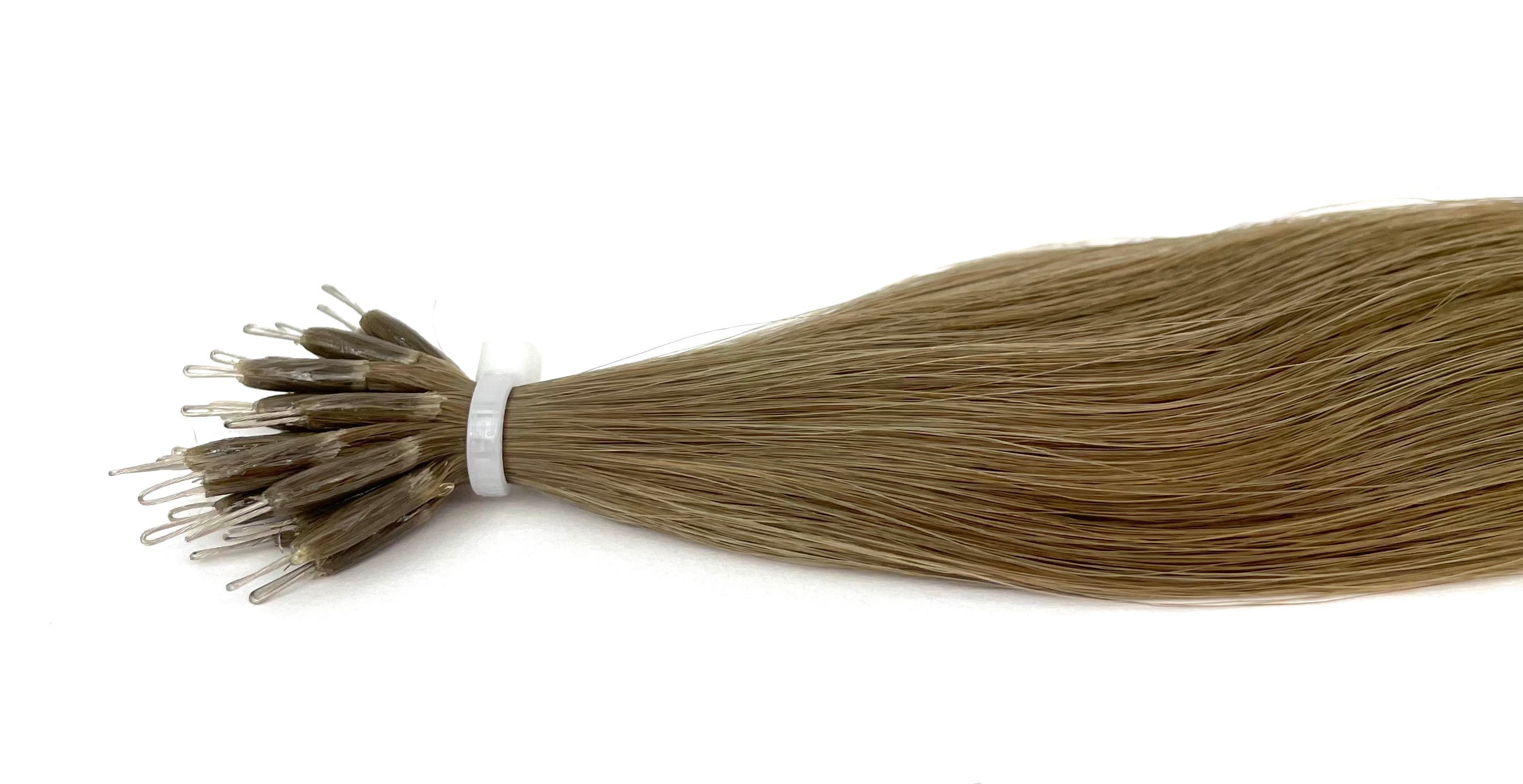 20" Nano Tip Hair Extensions #8 Light Brown - Platinum Lockz Hair Extensions & Supplies