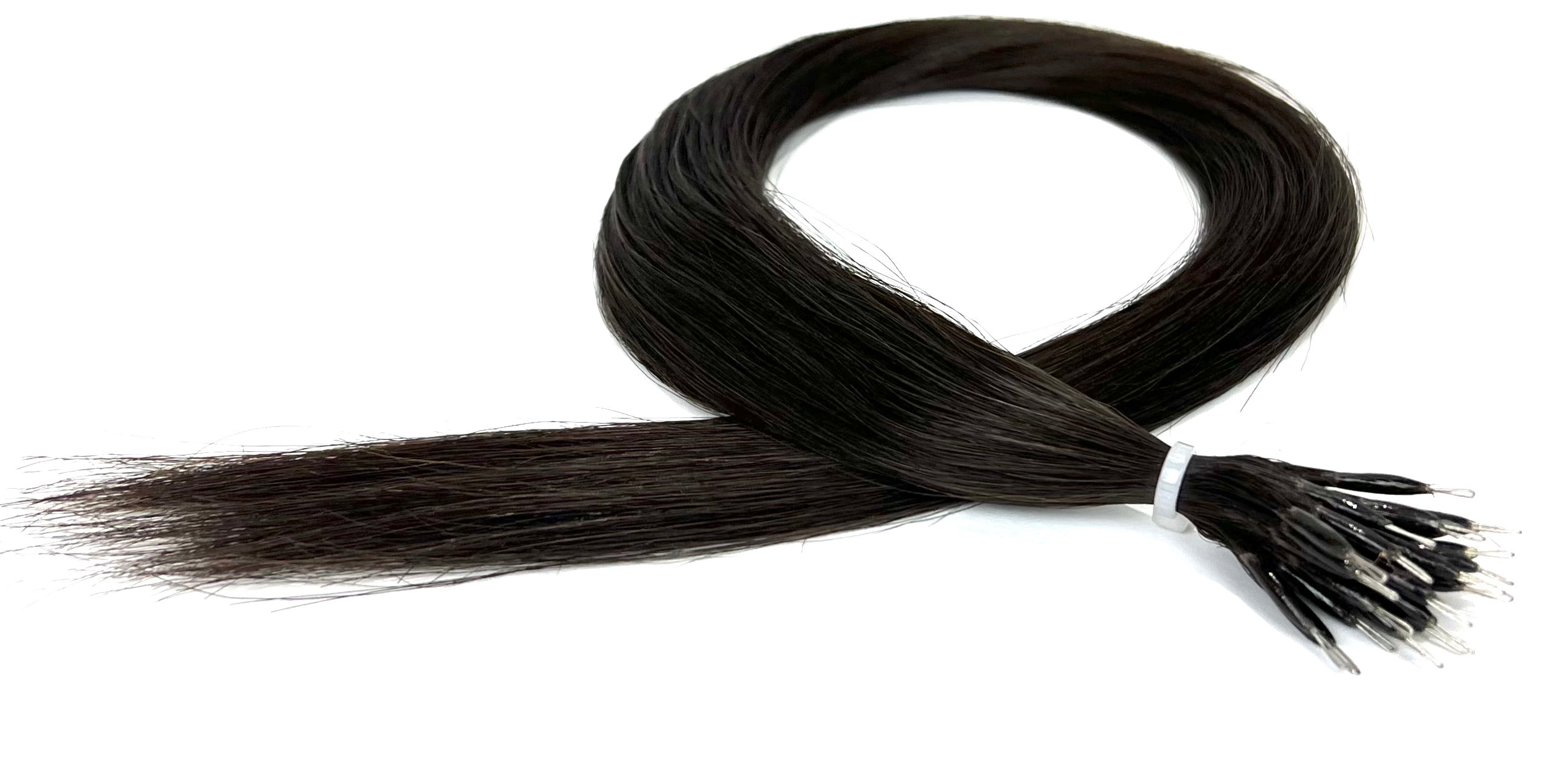 20" Nano Tip Hair Extensions #2 Chocolate Brunette - Platinum Lockz Hair Extensions & Supplies