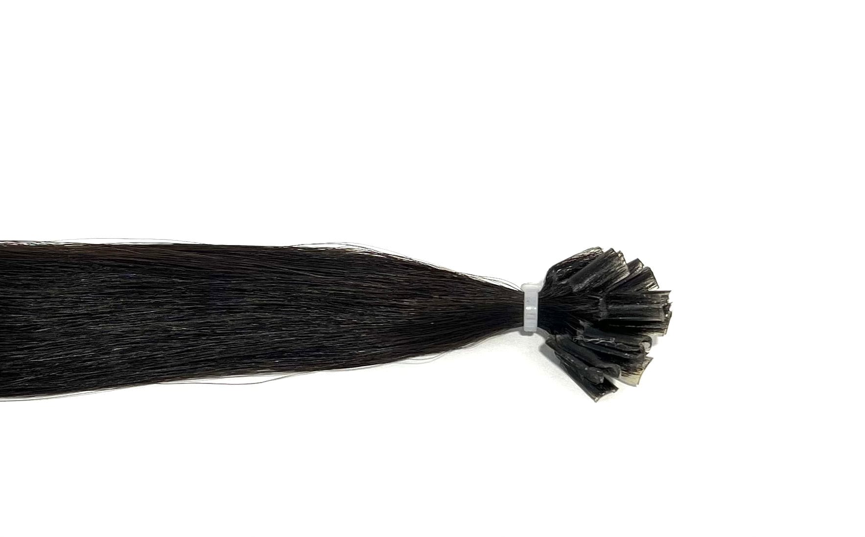 22" U-Tip Hair Extensions #1B Darkest Brown Black - Platinum Lockz Hair Extensions & Supplies